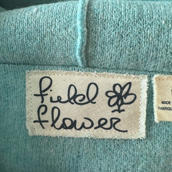 Anthropologie Field Flower Alpine Wool Sweater Cardigan Duster Coat Colorblock M - Picture 6 of 9